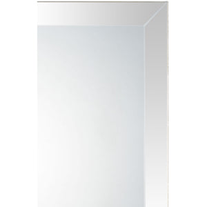 Vogue mirror featuring a minimalist design with a polished edge, showcasing a clear reflection.
