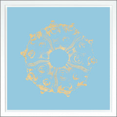 38.75 × 38.75 in – Light Blue, Gild - Gold