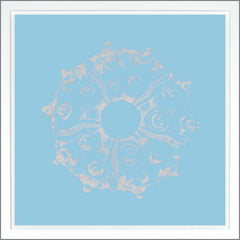 38.75 × 38.75 in – Light Blue, Gild - Silver