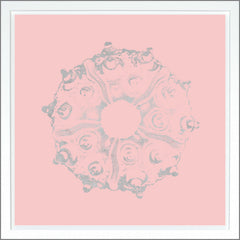 38.75 × 38.75 in – Pink, Gild - Silver
