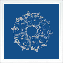 38.75 × 38.75 in – Dark Blue, Gild - Silver