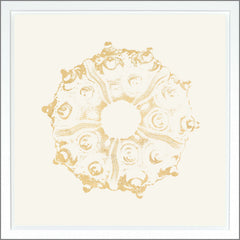 38.75 × 38.75 in – Ivory, Gild - Gold
