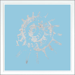 38.75 × 38.75 in – Light Blue, Gild - Silver