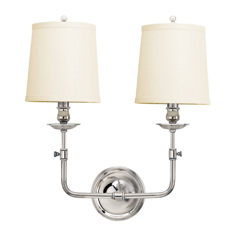Logan Wall Sconce 16" in aged brass — a Hudson Valley wall sconce for bathrooms, hallways, and living rooms at Laurie Yapp Home.
