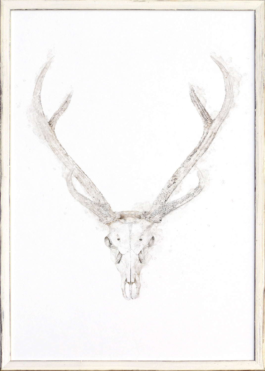 Deer Skull — nature and landscape fine art print in neutral tones at Laurie Yapp Home