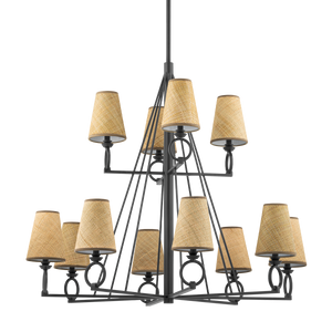 Pendelton Chandelier 44" — a Hudson Valley chandelier for dining rooms, entries, and living rooms at Laurie Yapp Home.