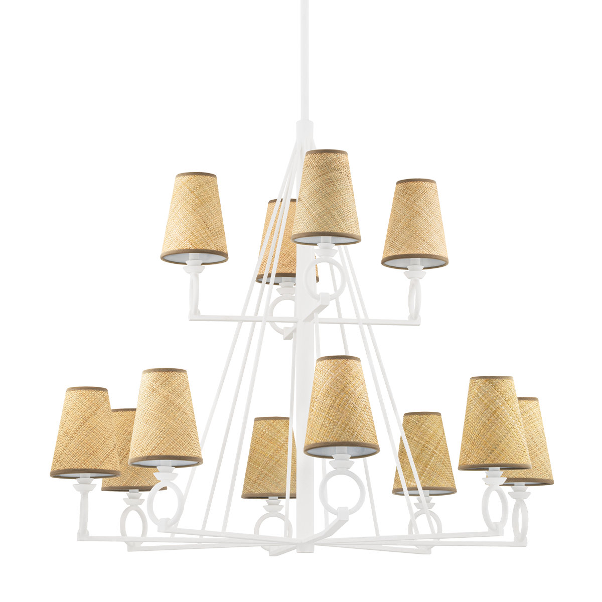 Pendelton Chandelier 44" — a Hudson Valley chandelier for dining rooms, entries, and living rooms at Laurie Yapp Home.