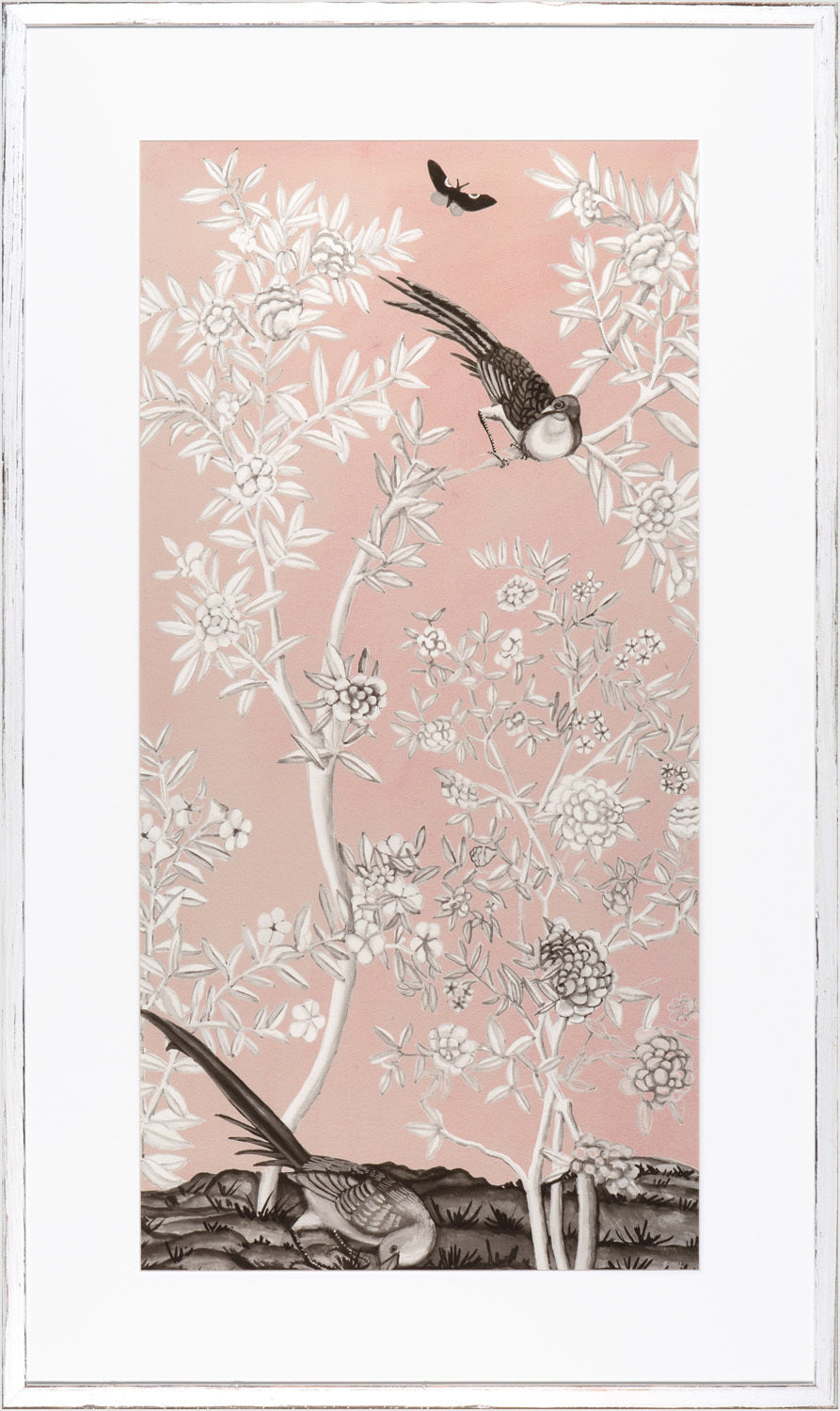 Blush Chinoiserie II — nature and landscape fine art print in pastel tones at Laurie Yapp Home