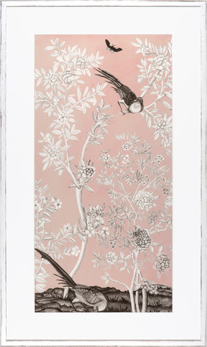 Blush Chinoiserie II — nature and landscape fine art print in pastel tones at Laurie Yapp Home