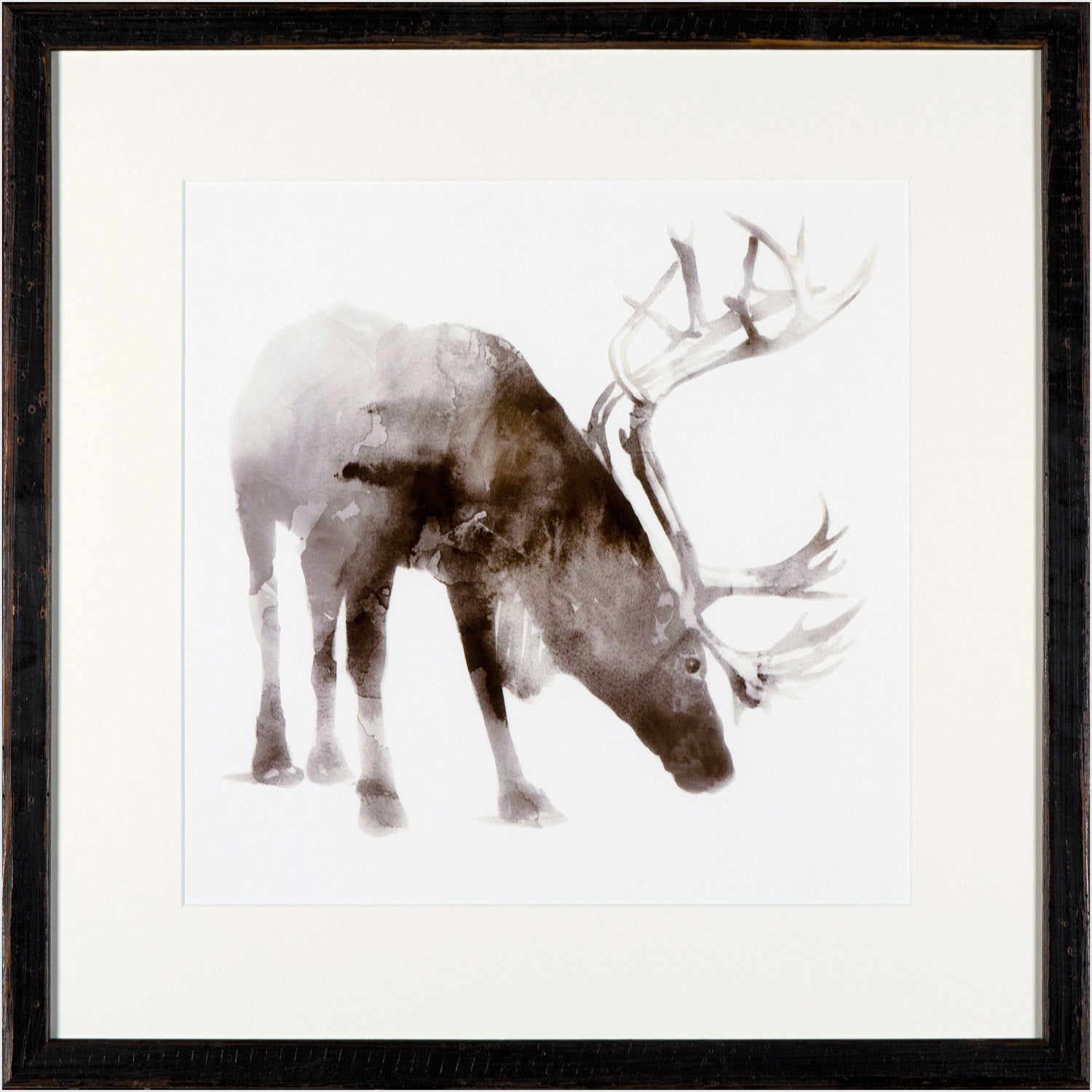 Caribou — nature and landscape fine art print in neutral tones at Laurie Yapp Home