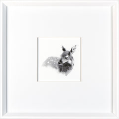 17 × 17 in – White Frame