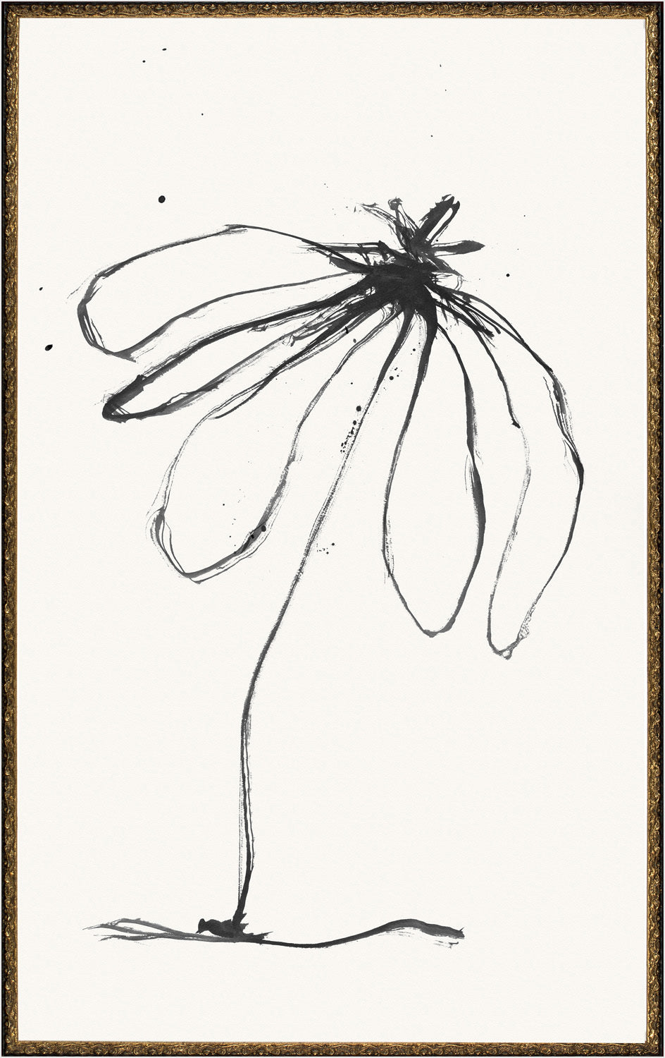 Flower Gesture I framed art print