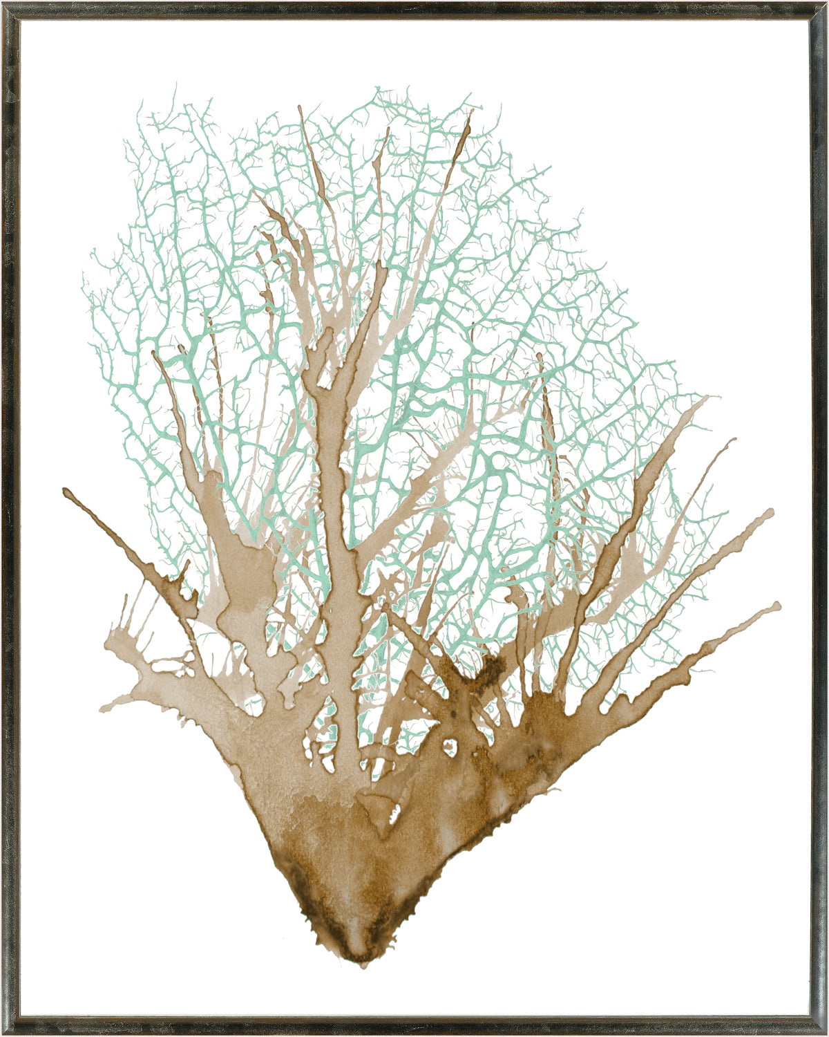 Spa Coral Pair I/II Bundle — abstract fine art print shown from another angle