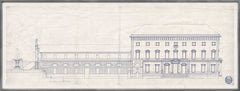 61 × 23 in – Cream and Indigo