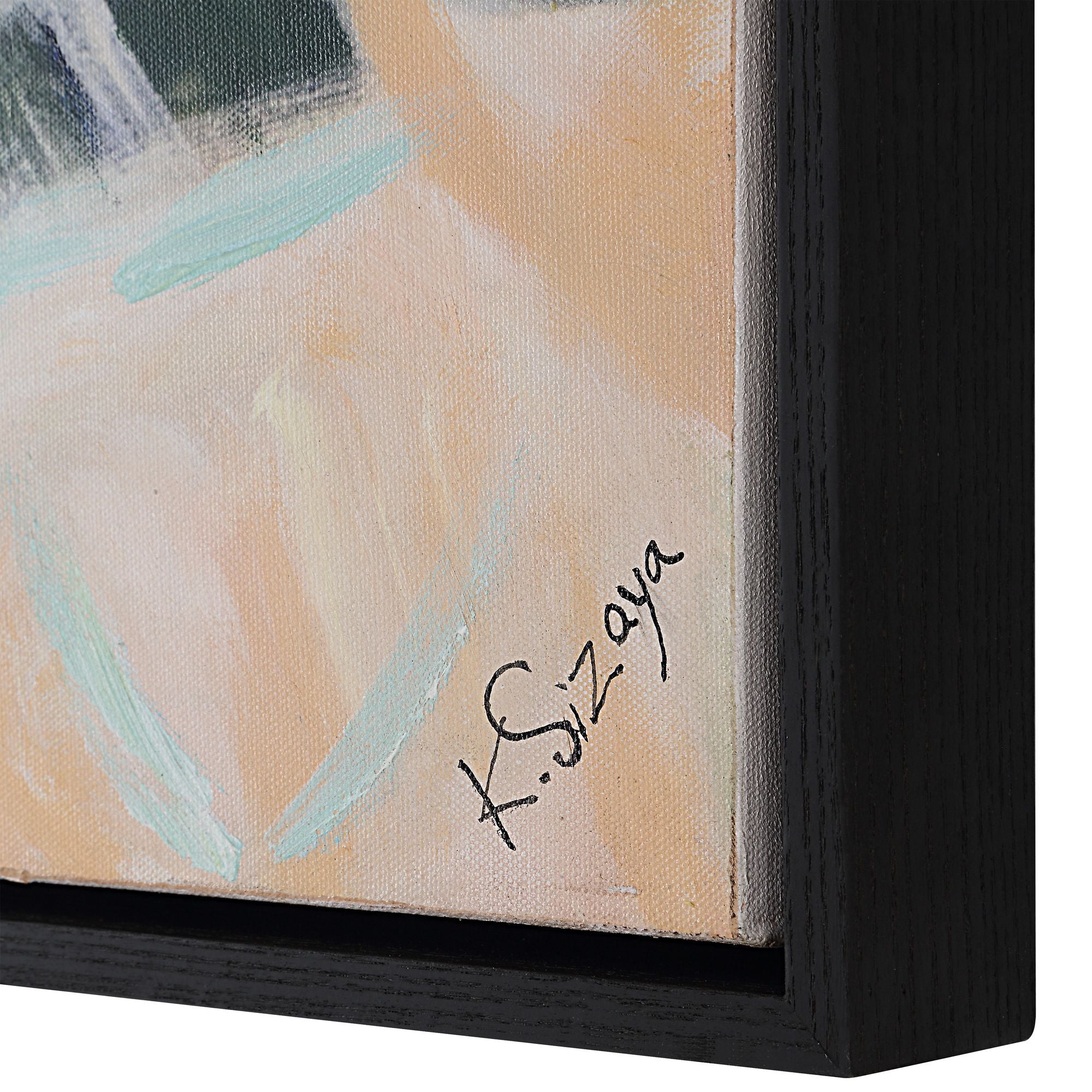 Iman shown from the front to reveal the palette and composition.