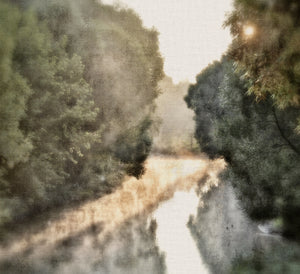 Early Morning Mist — nature and landscape fine art print shown from another angle
