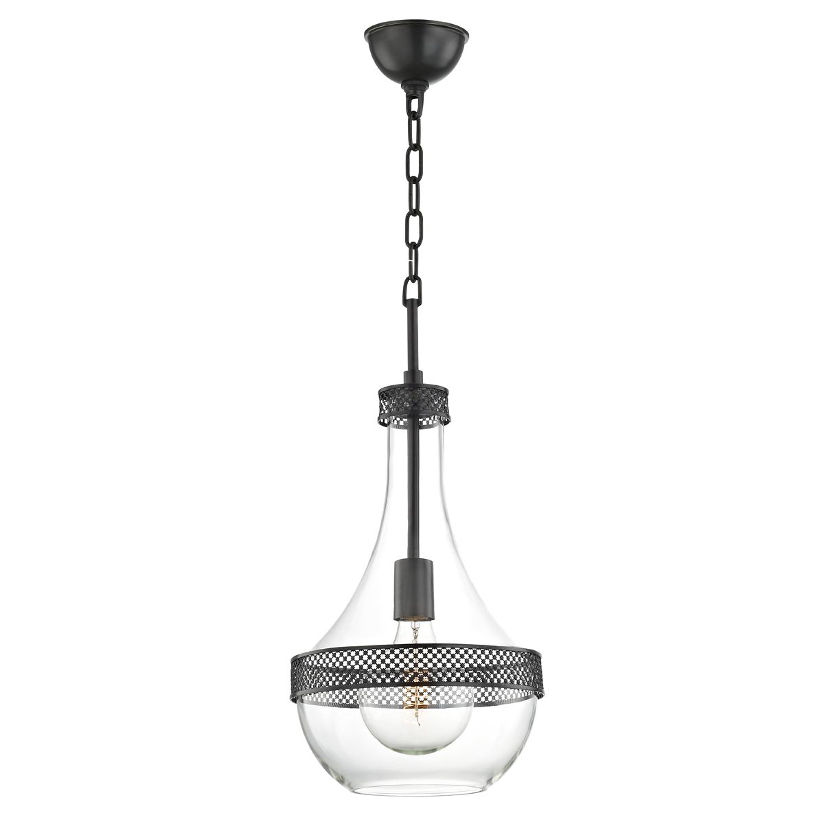 Hagen Pendant 10.5" in aged brass — a Hudson Valley pendant for kitchens, entries, and dining rooms at Laurie Yapp Home.
