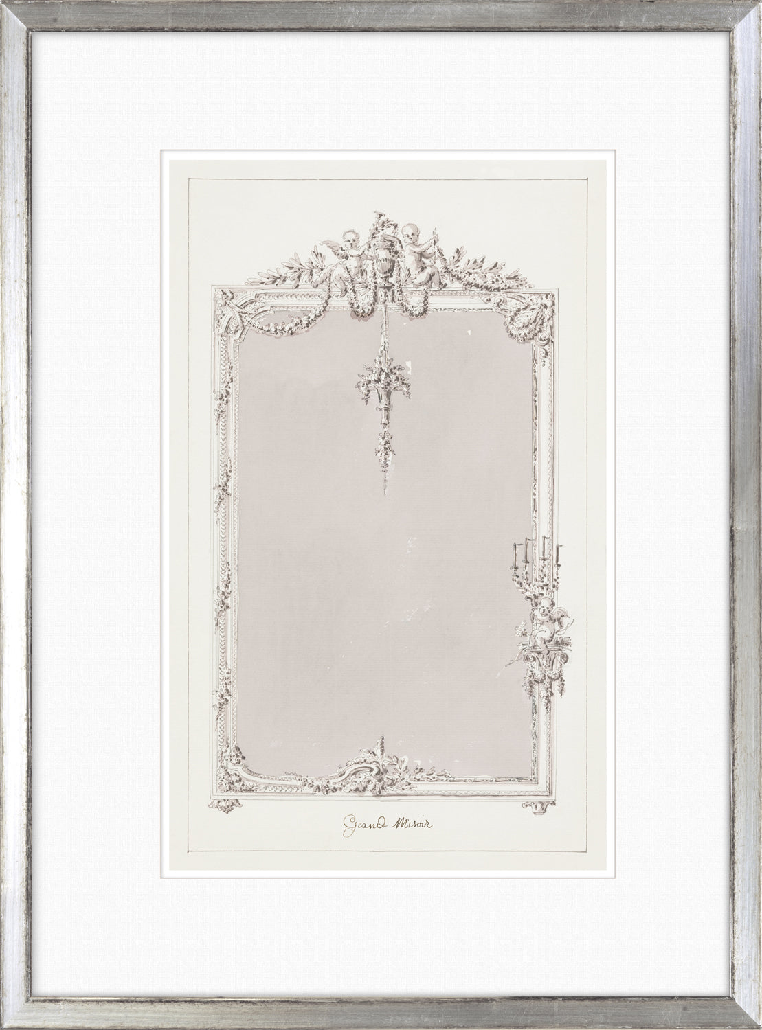 De Lalonde Design III wall art featuring intricate frame design with cherubs and floral motifs.
