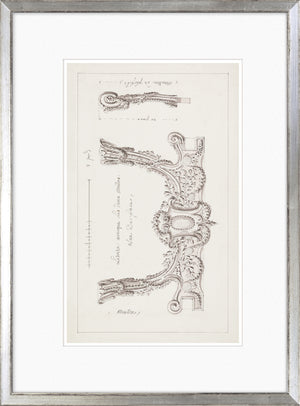 De Lalonde Design VII wall art featuring intricate architectural sketches in black and white.