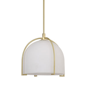 Alicante shown from the front to reveal the shade shape and metal detail.