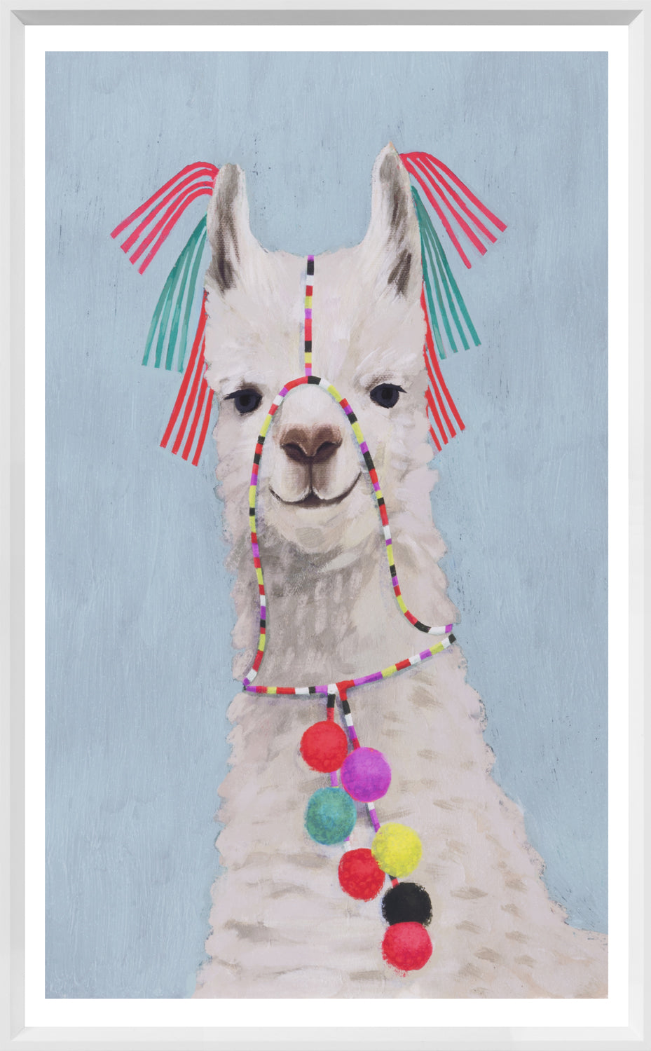 Adorned Llama Trio Bundle — figurative fine art print shown from another angle