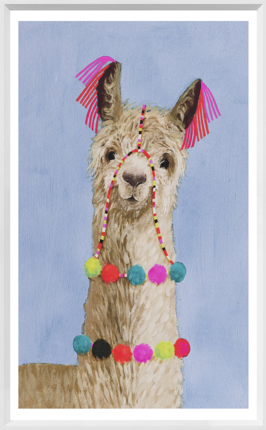Adorned Llama Trio Bundle — figurative fine art print shown from another angle