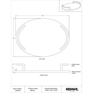 lifestyle view of Bianca luxury Decorative Tray