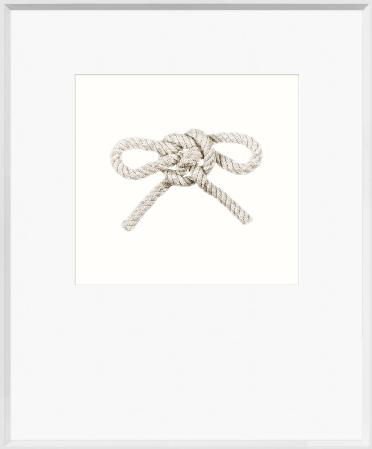 Knot – Tom Fool wall art featuring a detailed rope knot on a white background.