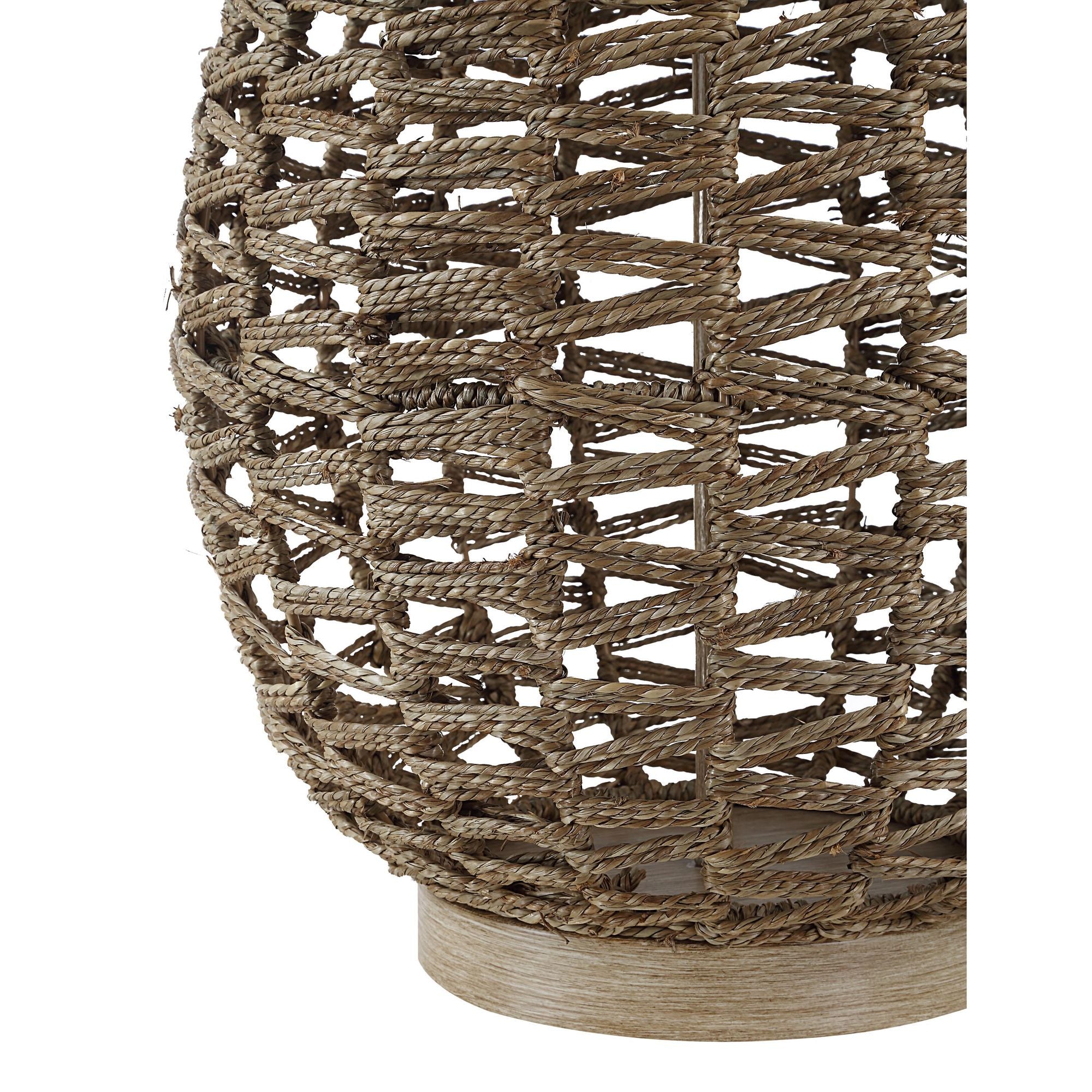 Noa shown from the front to reveal the base and shade proportions.
