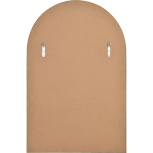 Back view of Durness mirror showing a brown backing with mounting hardware.