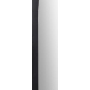 Webster mirror side view highlighting the sleek black frame and smooth reflective surface.