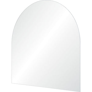 Beasley mirror with an arched top, featuring a clear reflective surface.