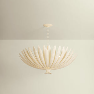 Whitfield Chandelier 48" shown from the front to reveal the frame, arms, and shade detail.