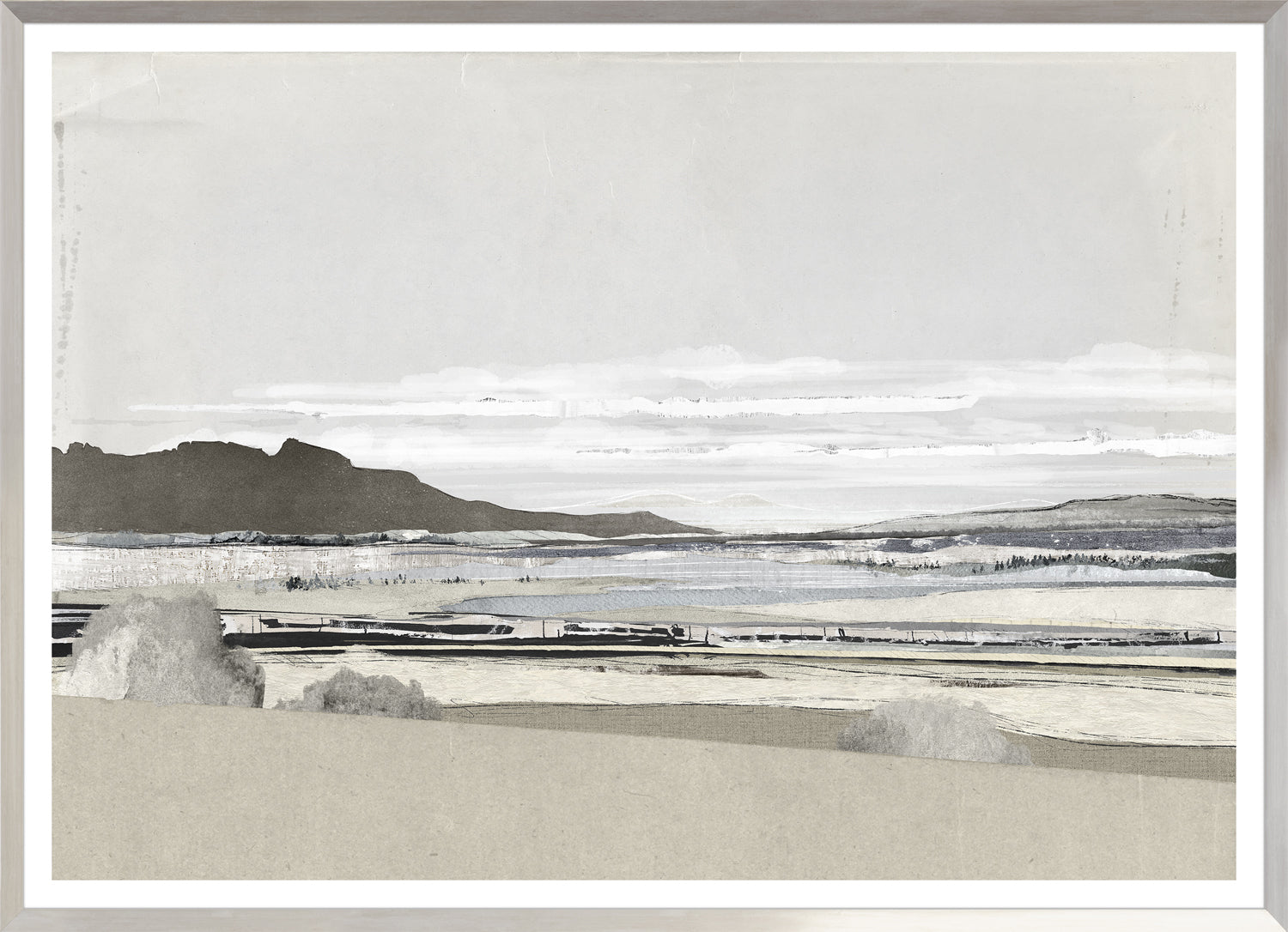Decoupage Horizon III — nature and landscape fine art print shown from another angle