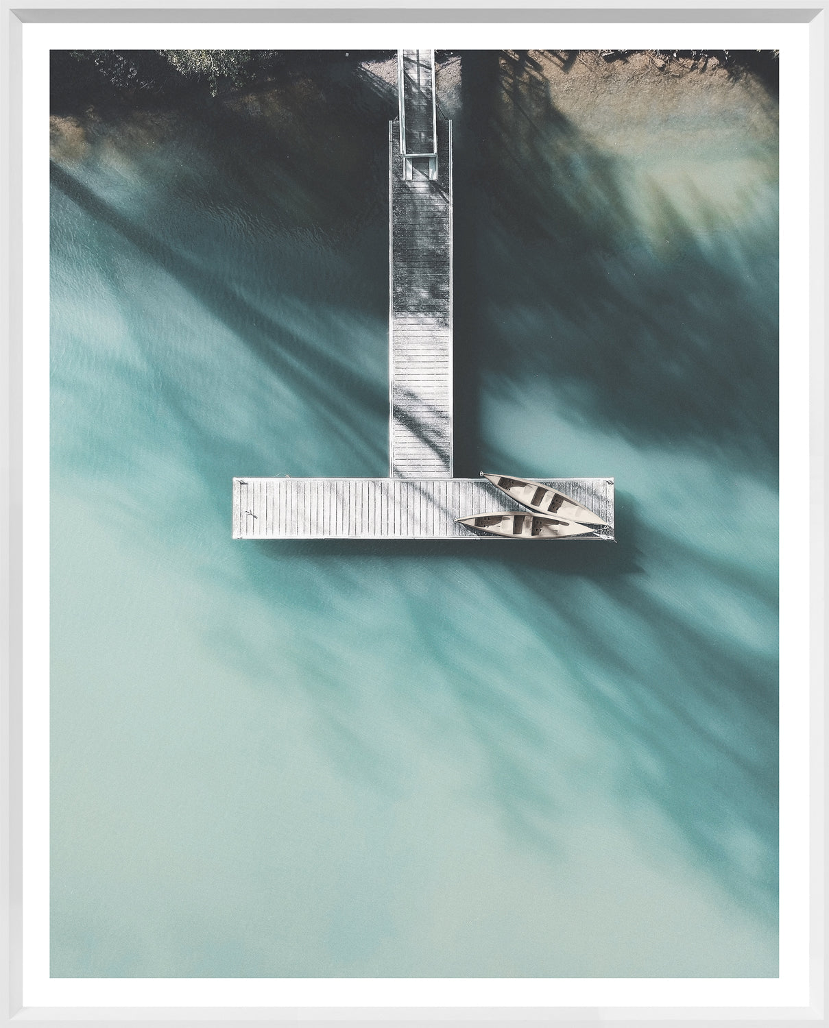 Turquoise Summer framed art print