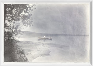 Indigo Stained – On the Calm — nature and landscape fine art print in cool tones at Laurie Yapp Home