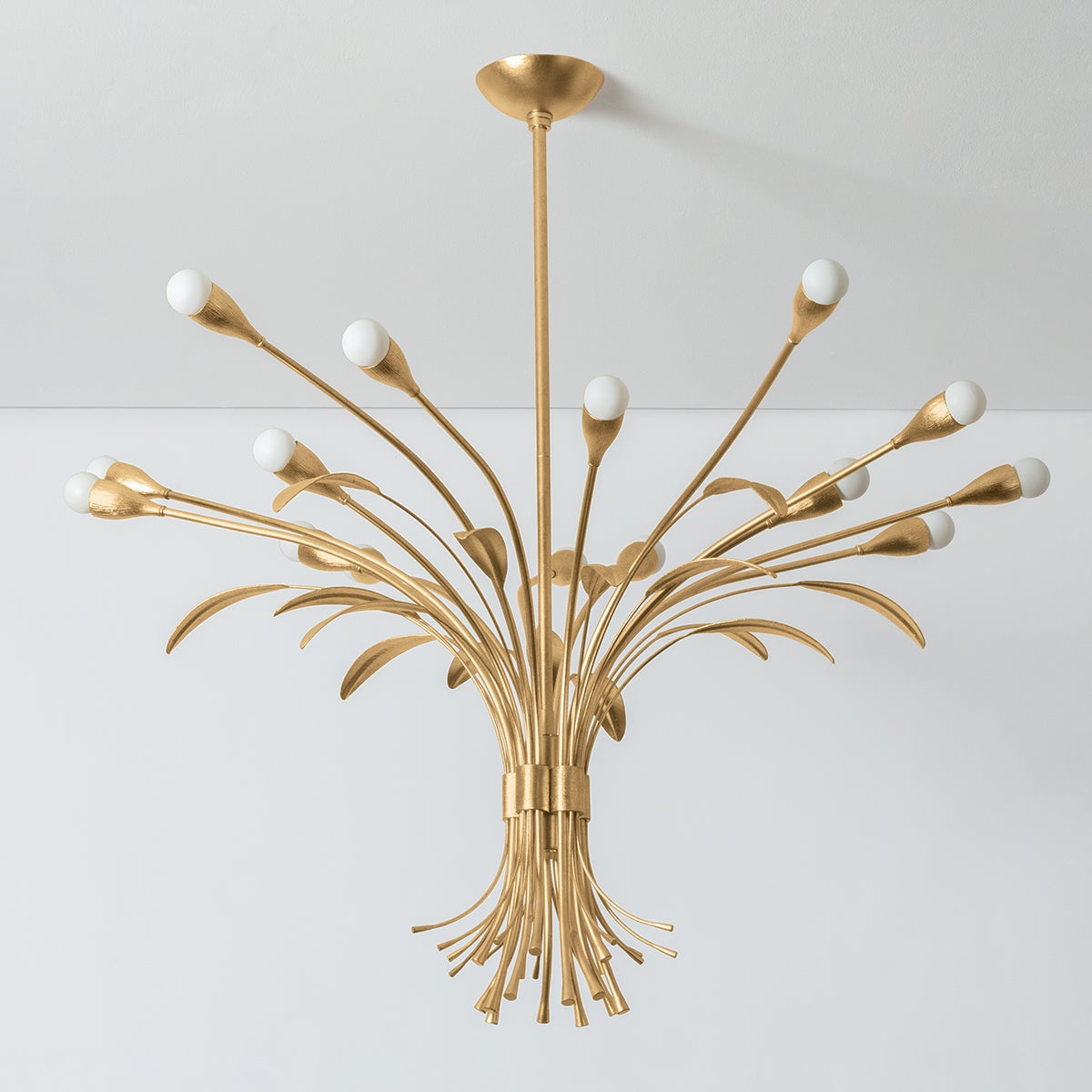 Bilston Chandelier 44" shown from a second angle to highlight the frame, arms, and shade detail.