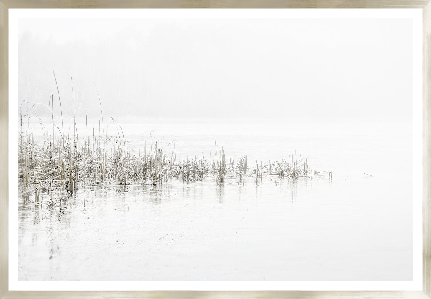 Taupe Aspect Vi framed art print
