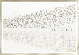 Taupe Aspect Vii framed art print
