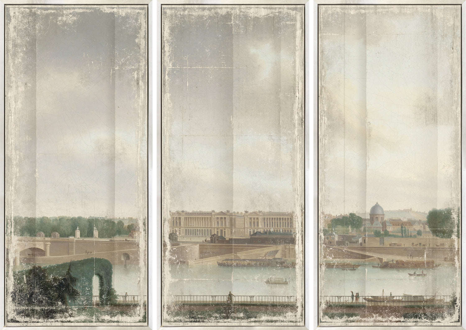 View From The Batavian Embassy Paris, 1801 — architecture and travel fine art print shown from another angle