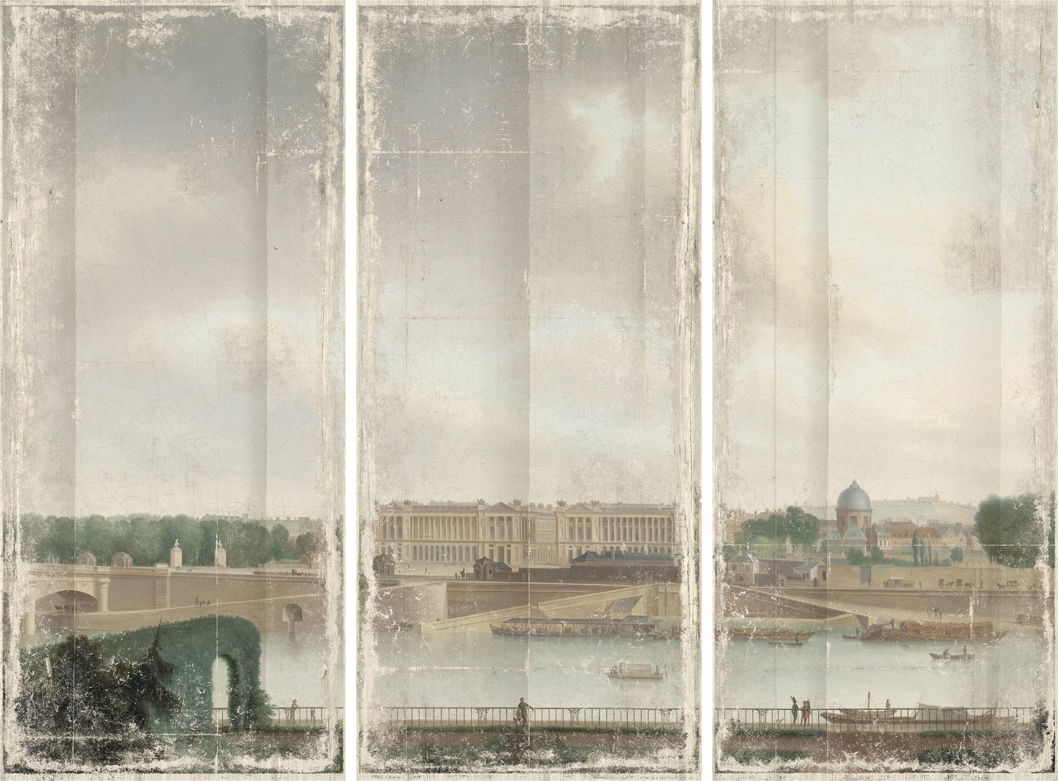 View From The Batavian Embassy Paris, 1801 — architecture and travel fine art print shown from another angle