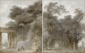 Fragonard – Diptych — architecture and travel fine art print in warm tones at Laurie Yapp Home