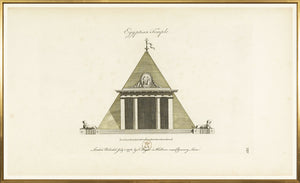Engraving Egyptian Temple 1778 framed art print