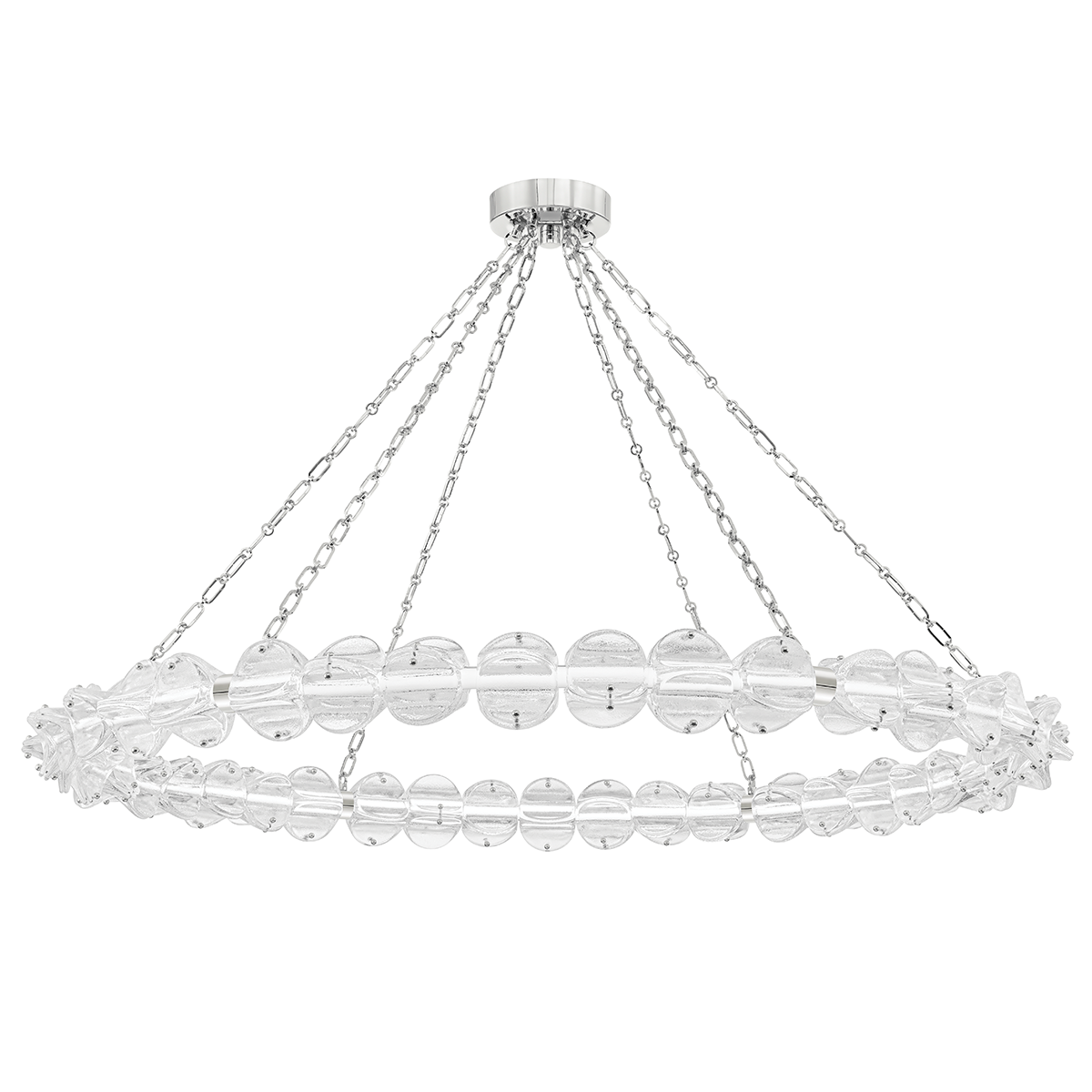 Lindley Chandelier 55" in aged brass — a Hudson Valley chandelier for dining rooms, entries, and living rooms at Laurie Yapp Home.