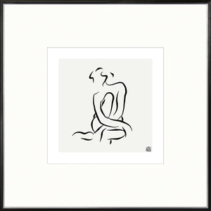 Femme Pose III — figurative fine art print in neutral tones at Laurie Yapp Home