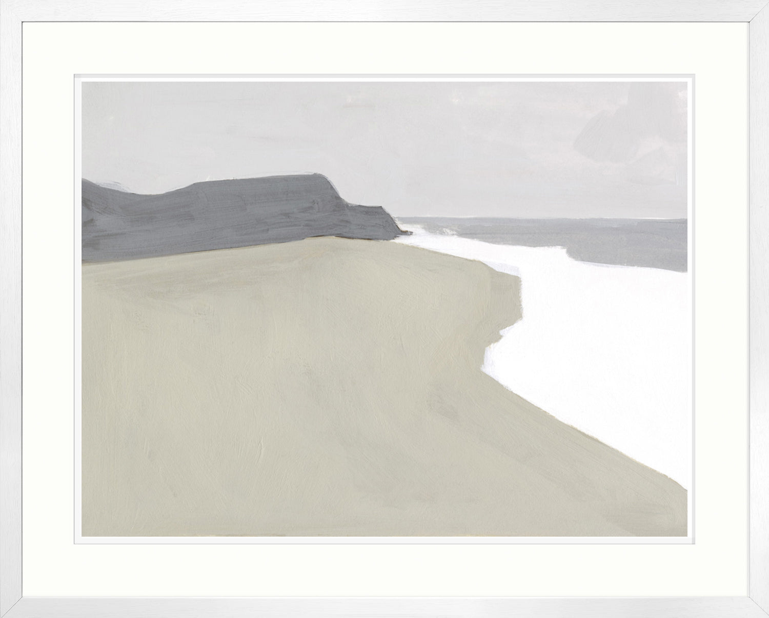 Coastal Planes I — nature and landscape fine art print in neutral tones at Laurie Yapp Home
