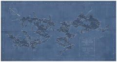 68 × 36 in – Gallery Wrap Canvas, Blue
