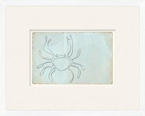 Aqua One Line Quartet Bundle — nature and landscape fine art print shown from another angle