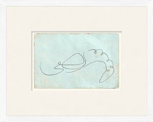 Aqua One Line Marine Sextet Bundle — nature and landscape fine art print shown from another angle