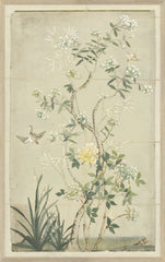 17 × 27 in – Glass Framed, Yellow Hue